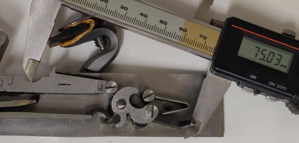 Chambers Siler Steinschloss links mit Blankoschlossplatte